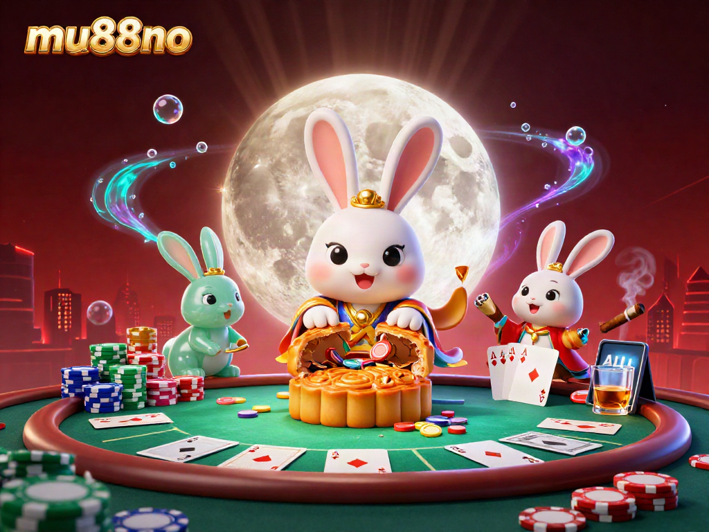 Engage in thrilling gaming at mu88no with poker chips revealed by moon rabbit folklore.