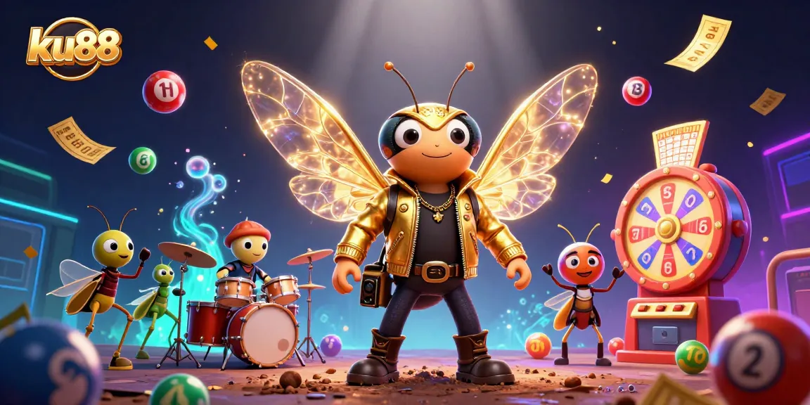 ku88 gives players an electrifying casino experience with vibrant lottery elements and animated characters.