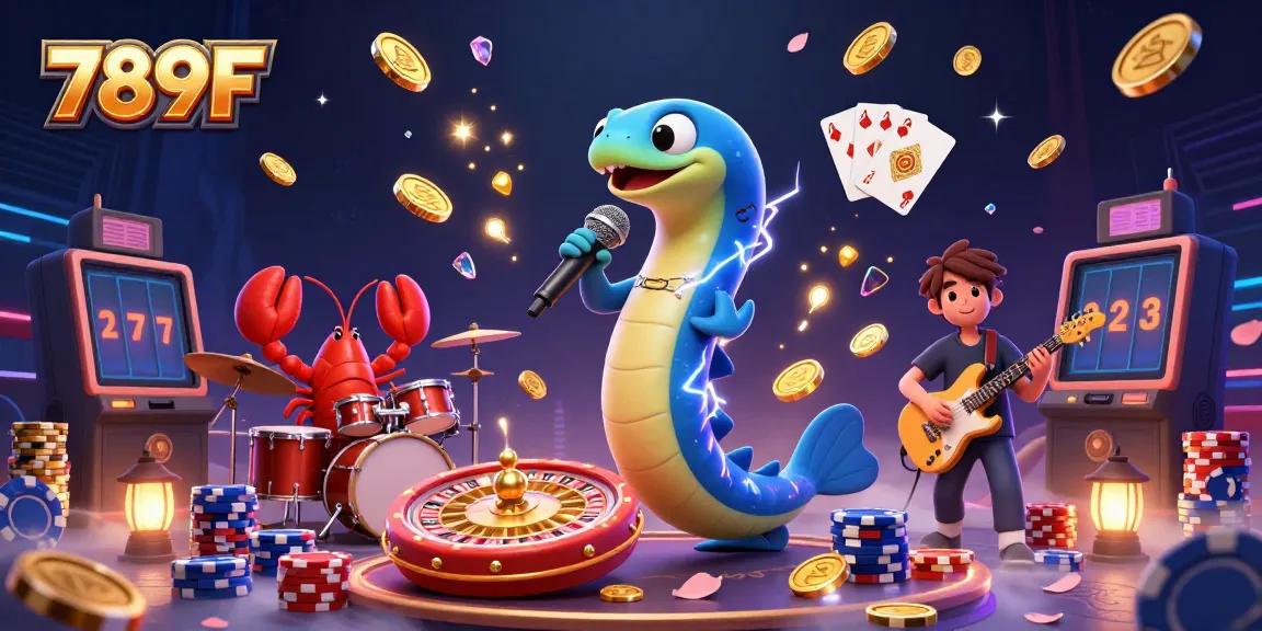 Experience thrilling gaming with 789F in a vibrant underwater casino featuring dynamic characters and rich visuals.