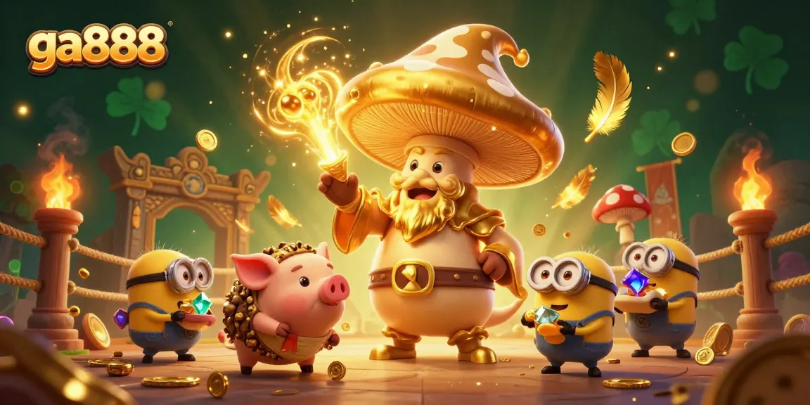 Experience thrilling cockfighting action at ga888 with gold coins and magical creatures.