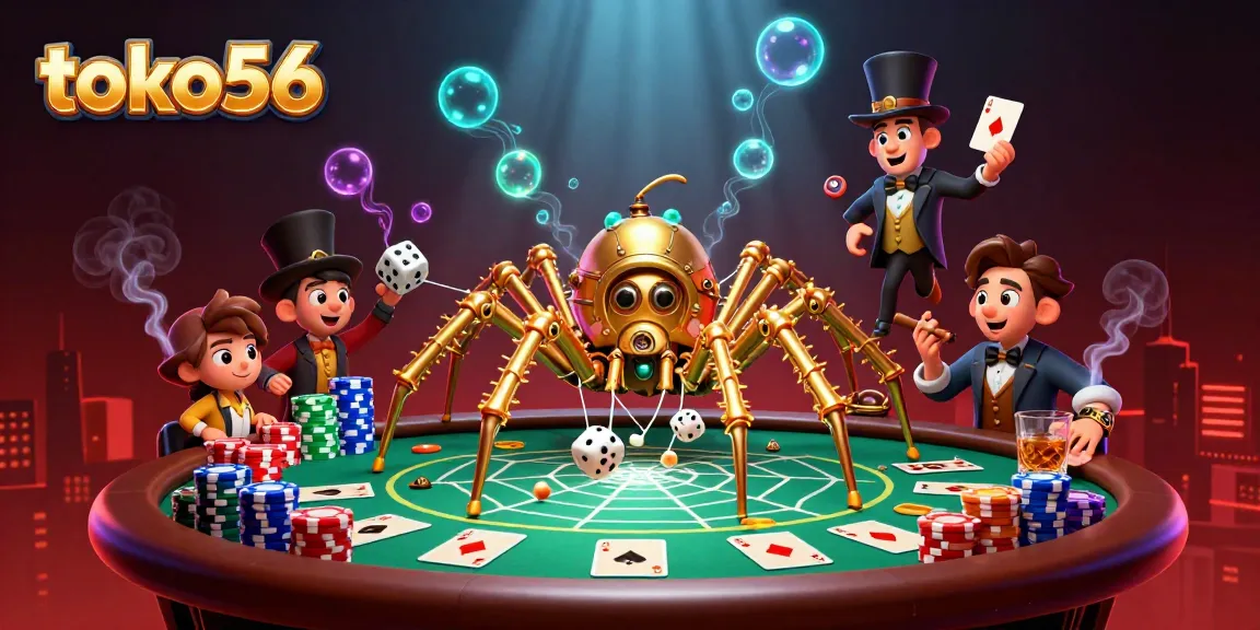 Catch lucky dice in the web of toko56's thrilling online gaming experience.