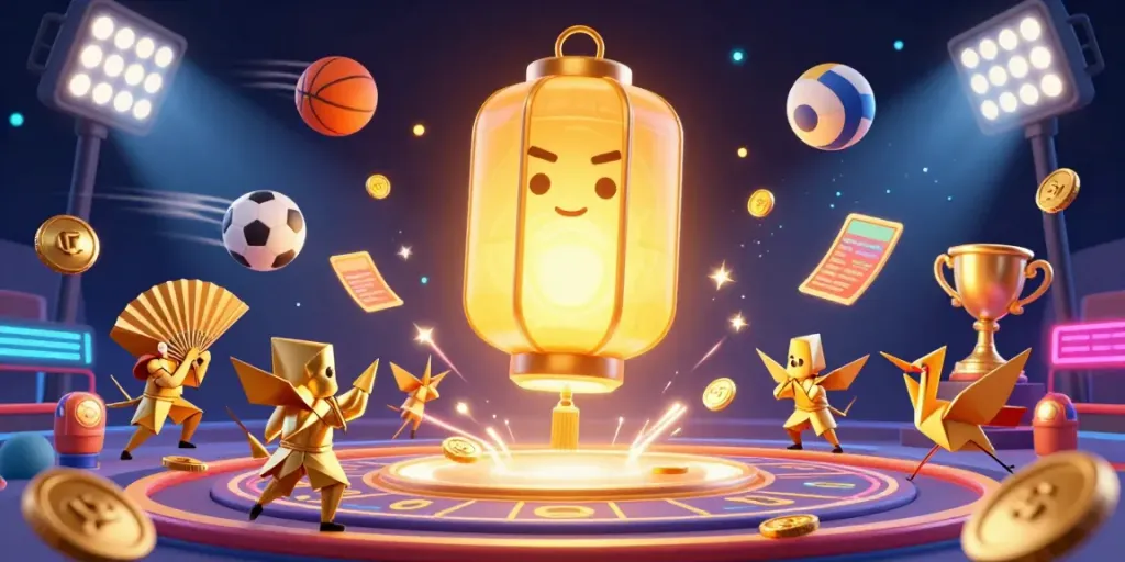 Socolive offers an exciting dynamic display of sports energy, enhanced by a golden lantern spirit and festive casino elements.