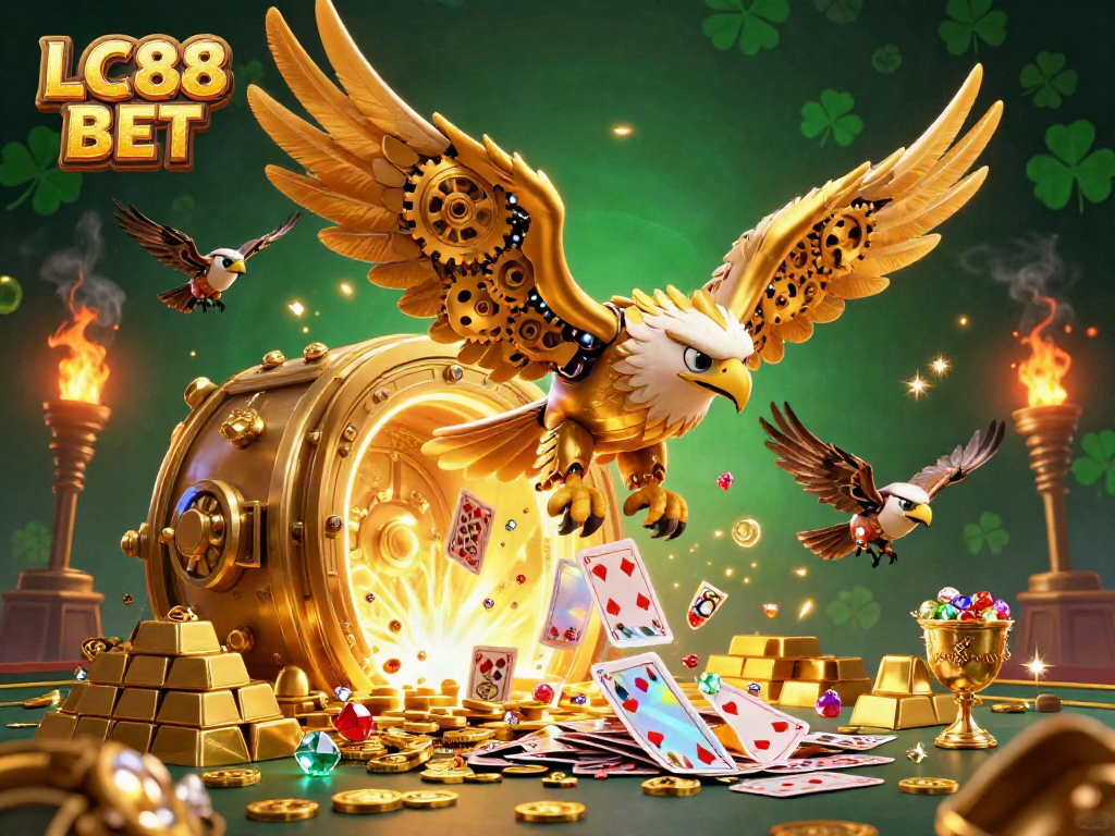 Experience the thrill of winning at LC88 BET in this exciting 3D casino scene.