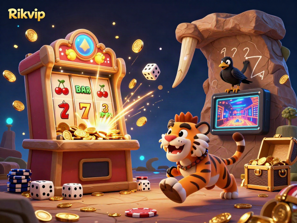 Experience the excitement of Rikvip's whimsical casino with dynamic elements and engaging visuals.