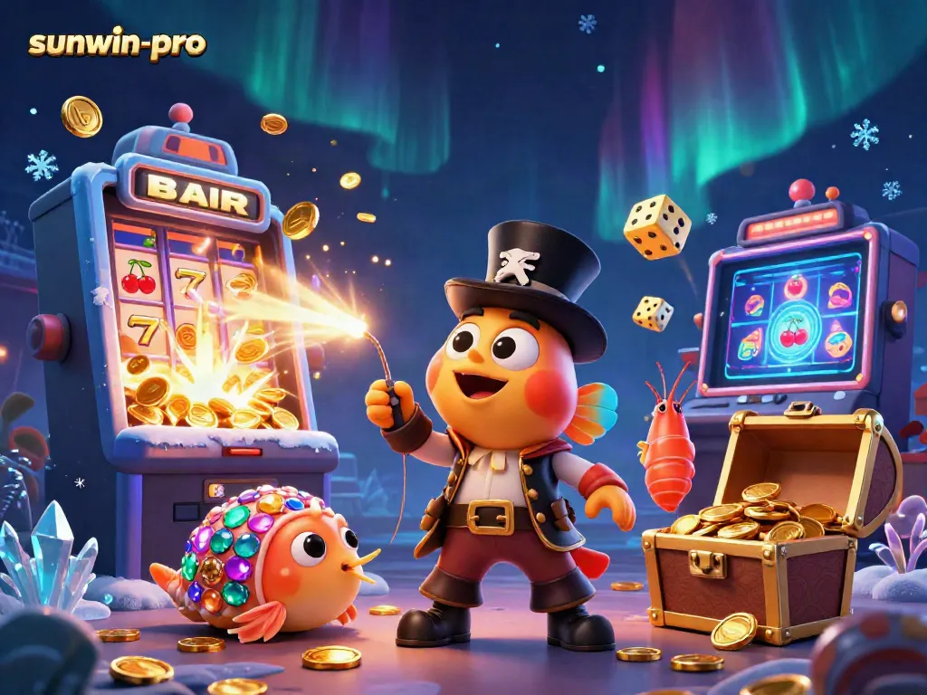 Engage with sunwin-pro slot machines amidst a vibrant animated undersea world.