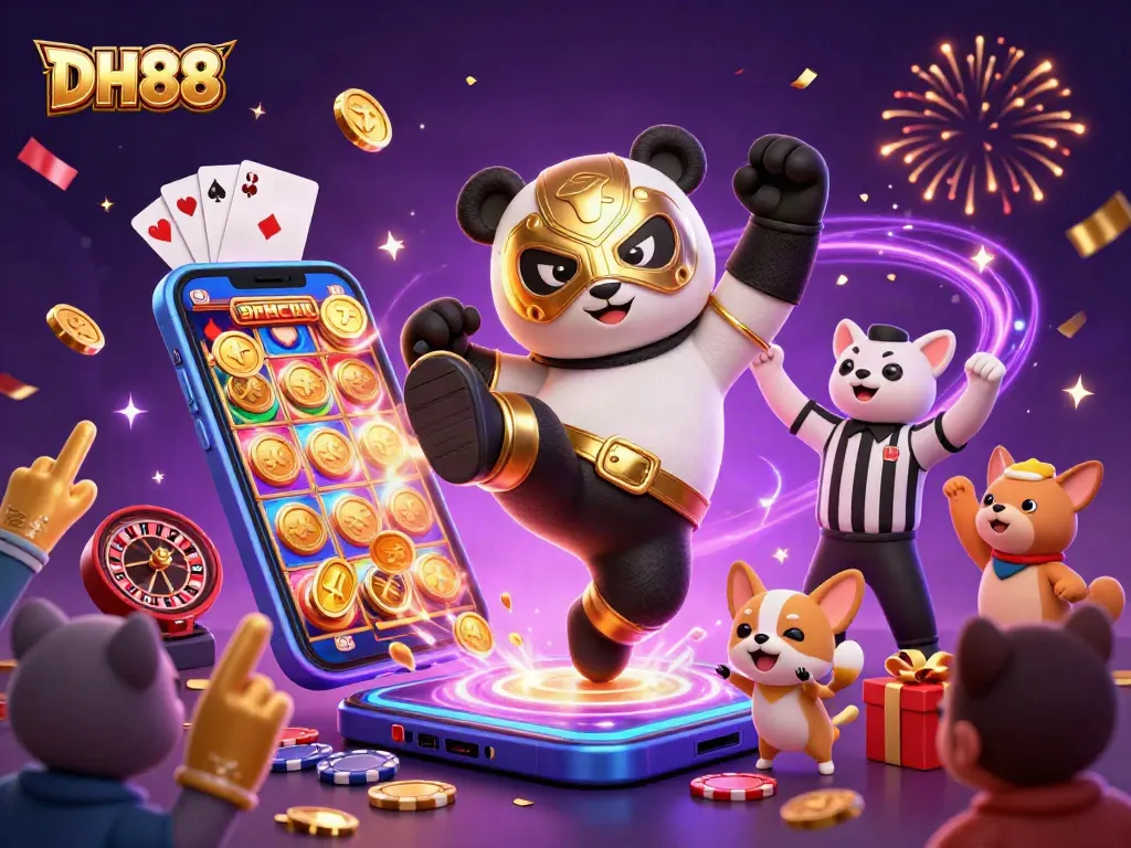 Engage with DH88's exciting casino atmosphere featuring a vibrant wrestling scene.