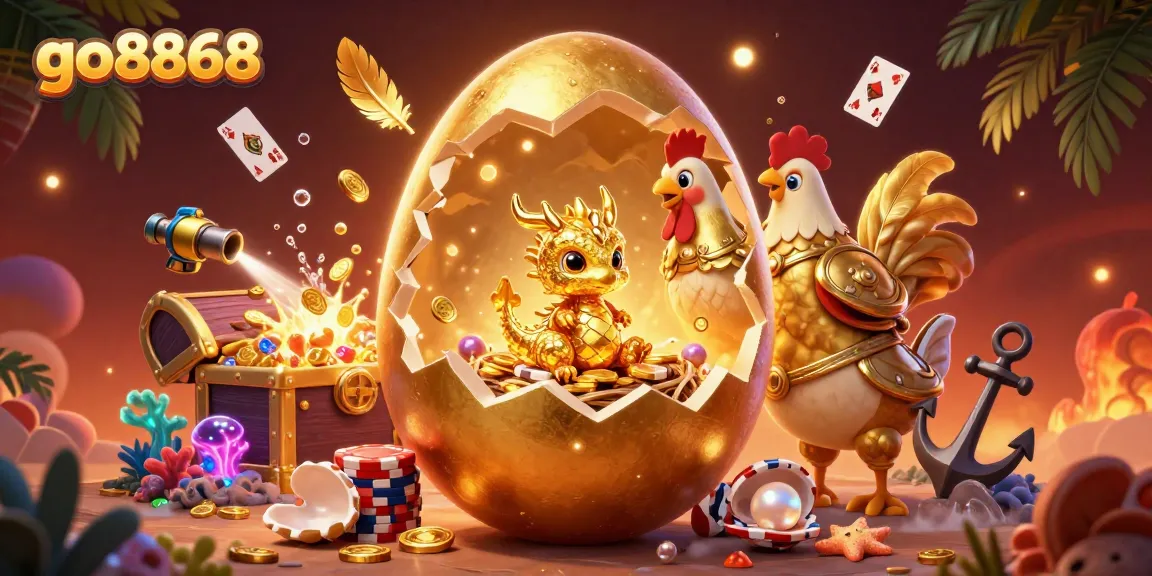 Engage in exciting gameplay at go8868 with our vibrant golden dragon and poker chips, illustrating the thrill of casino fun.