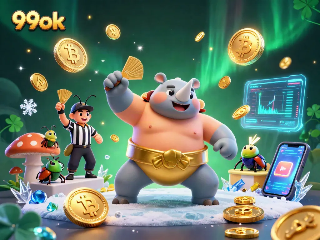 Join the fun at 99ok with a vibrant casino showdown featuring animated beetle champions!