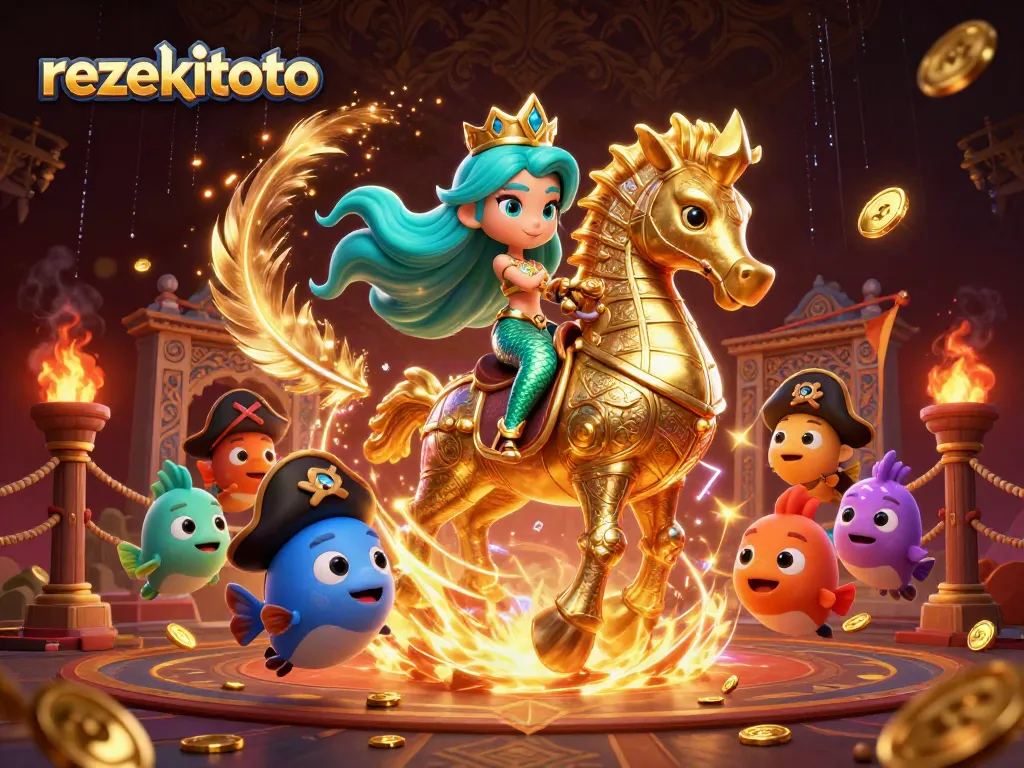 Experience thrilling gaming action at rezekitoto with vibrant casino characters and dynamic visuals.