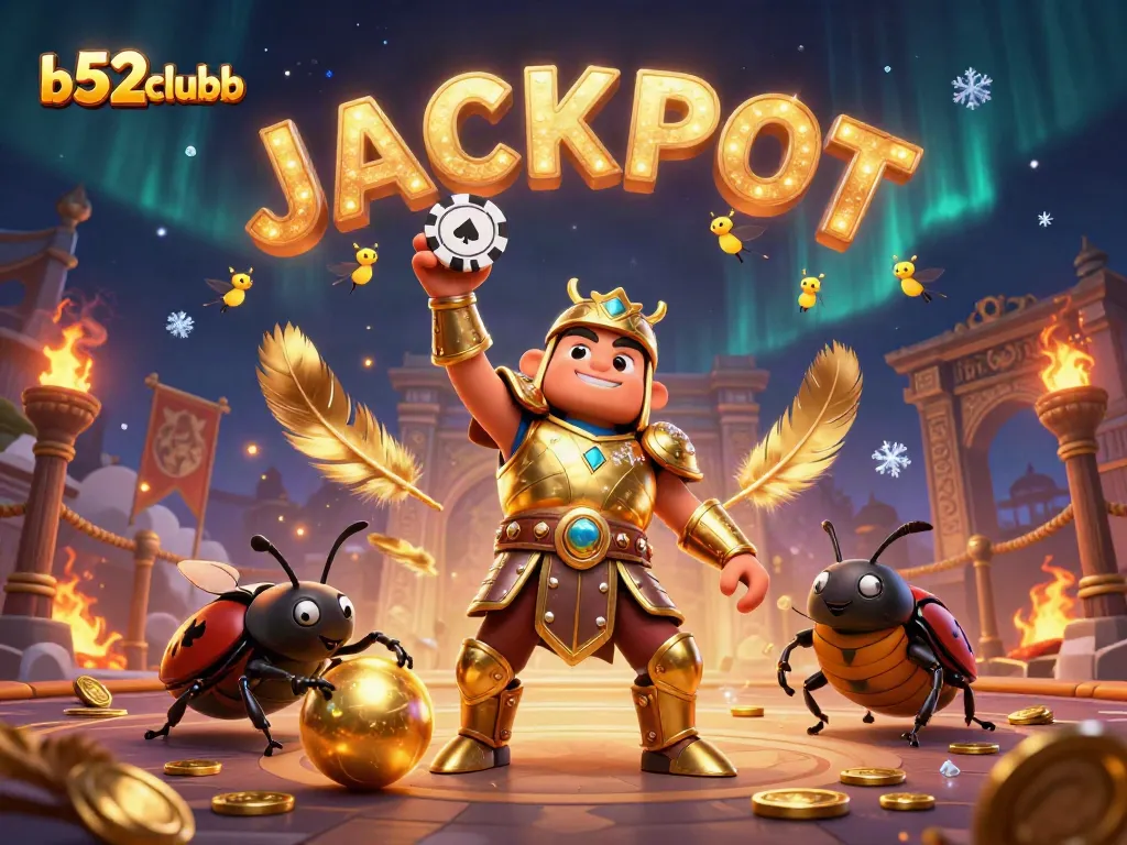 b52clubb champions big wins with a thrilling 3D victory scene, celebrating jackpot excitement.