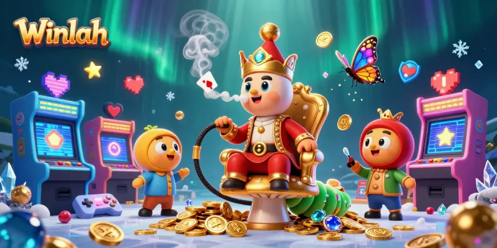 Winlah offers an exciting gaming experience with vibrant characters and dynamic casino elements.