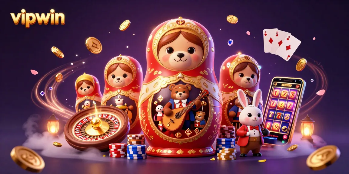 Engage with the vipwin world where casino excitement and whimsical characters come alive in vibrant detail.