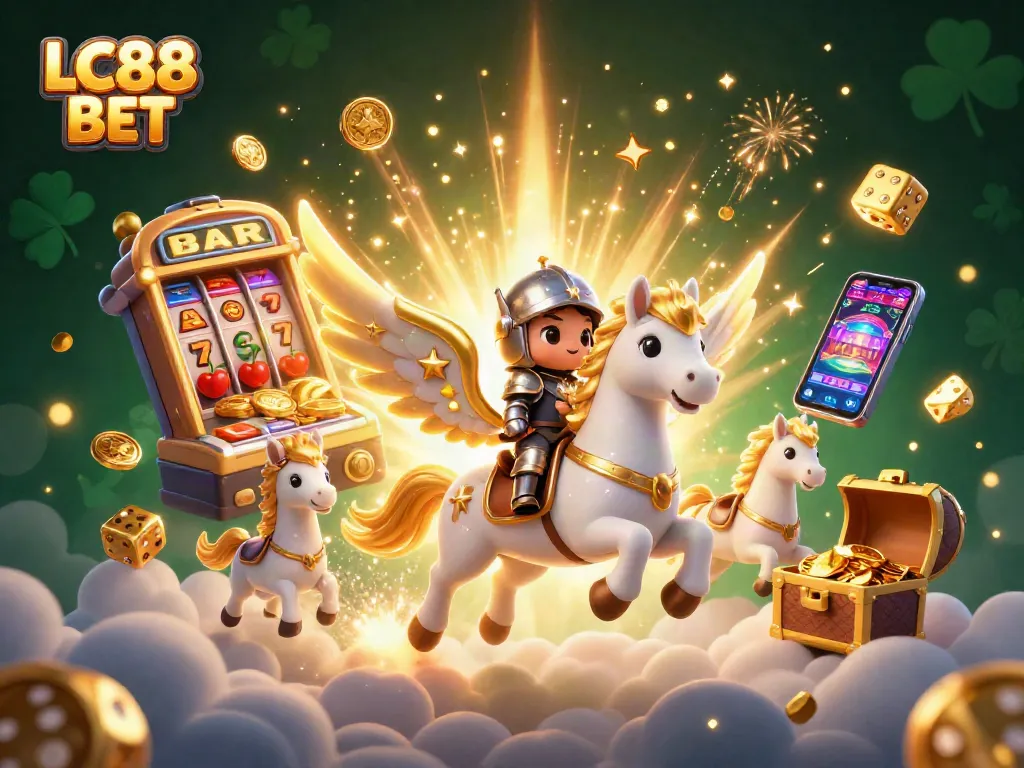 Experience thrilling wins with LC88 BET in this vibrant casino scene filled with dynamic gaming elements.