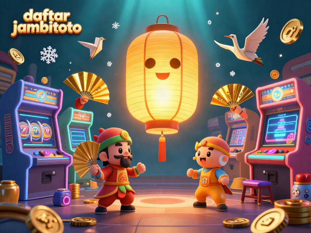 Play exciting games at daftar jambitoto as the giant lantern spirit illuminates the vibrant casino scene.