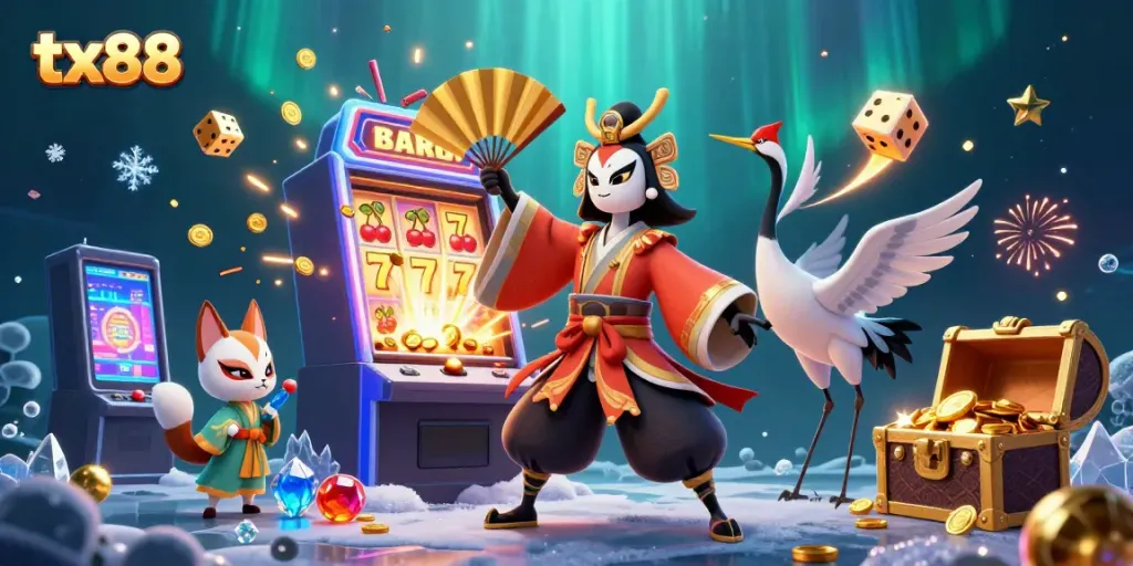Experience thrilling wins with tx88's vibrant casino scene featuring dynamic gaming elements.