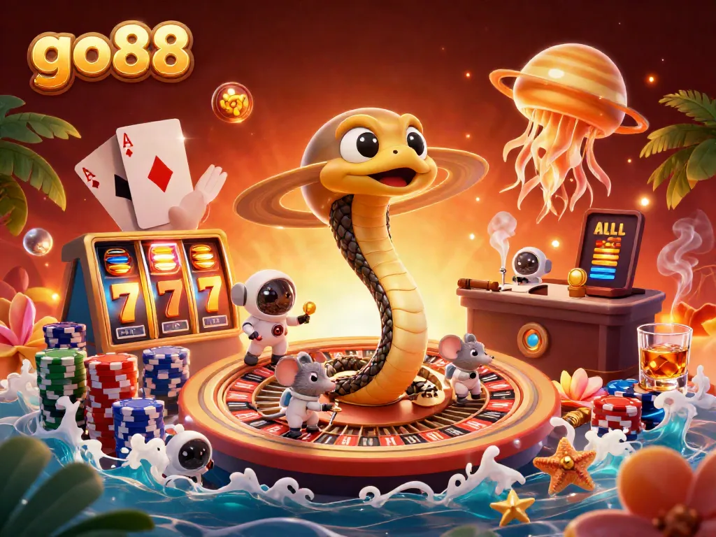 Experience the excitement of go88 with astronauts betting on a cosmic roulette!